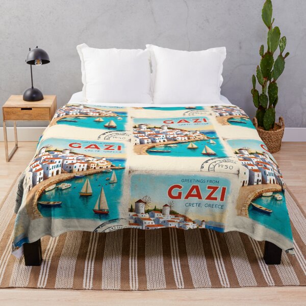Item preview, Gazi Crete Postcard Vintage Retro Travel Vintage designed and sold by TravelPostcardGems.
