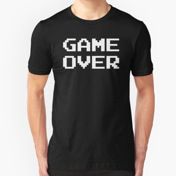 GAME OVER Arcade Retro Game Slim Fit T-Shirt