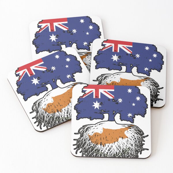 Item preview, Cyprus Cypriot Australian Australia Tree Roots Flag designed and sold by FlagX.