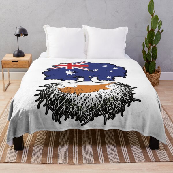 Item preview, Cyprus Cypriot Australian Australia Tree Roots Flag designed and sold by FlagX.