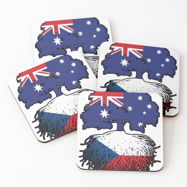Item preview, Czech Australian Australia Tree Roots Flag designed and sold by FlagX.