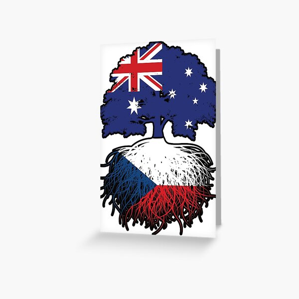 Item preview, Czech Australian Australia Tree Roots Flag designed and sold by FlagX.