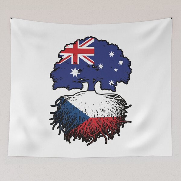 Item preview, Czech Australian Australia Tree Roots Flag designed and sold by FlagX.