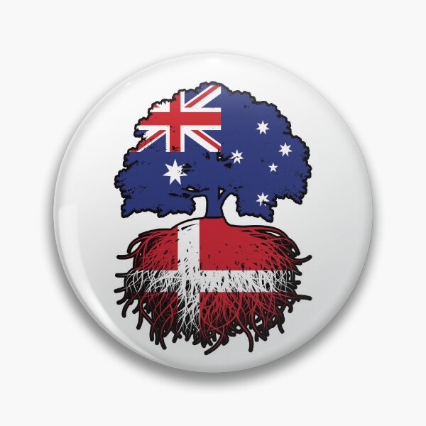 Item preview, Denmark Danish Australian Australia Tree Roots Flag designed and sold by FlagX.