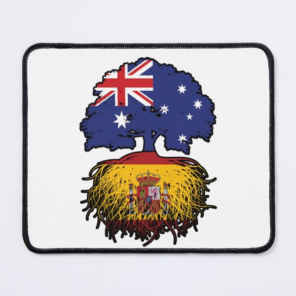 Item preview, Spain Spanish Australian Australia Tree Roots Flag designed and sold by FlagX.