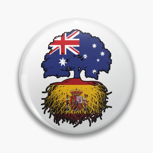 Item preview, Spain Spanish Australian Australia Tree Roots Flag designed and sold by FlagX.
