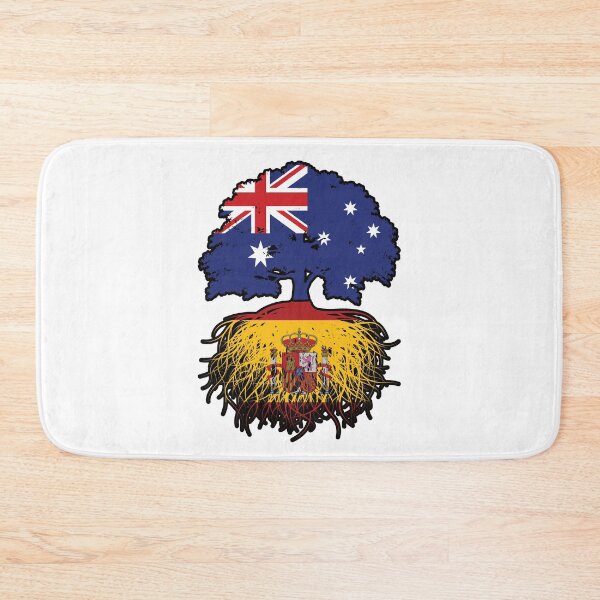 Item preview, Spain Spanish Australian Australia Tree Roots Flag designed and sold by FlagX.