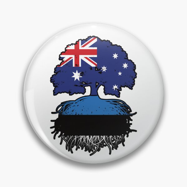 Item preview, Estonia Estonian Australian Australia Tree Roots Flag designed and sold by FlagX.