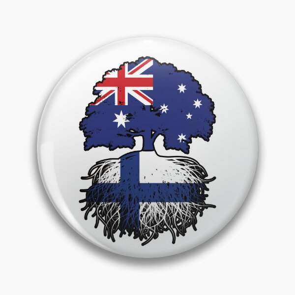 Item preview, Finland Finnish Australian Australia Tree Roots Flag designed and sold by FlagX.