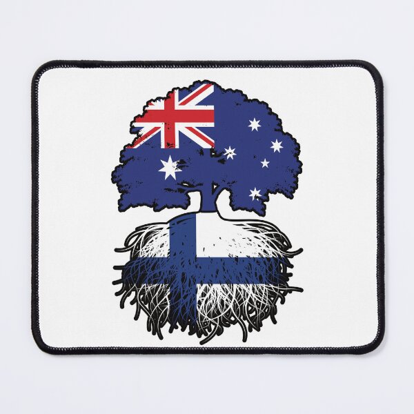 Item preview, Finland Finnish Australian Australia Tree Roots Flag designed and sold by FlagX.