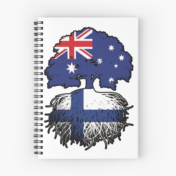 Item preview, Finland Finnish Australian Australia Tree Roots Flag designed and sold by FlagX.
