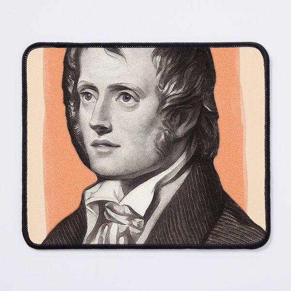 Item preview, English Poet John Clare - orange - illustration  designed and sold by Litstoy.