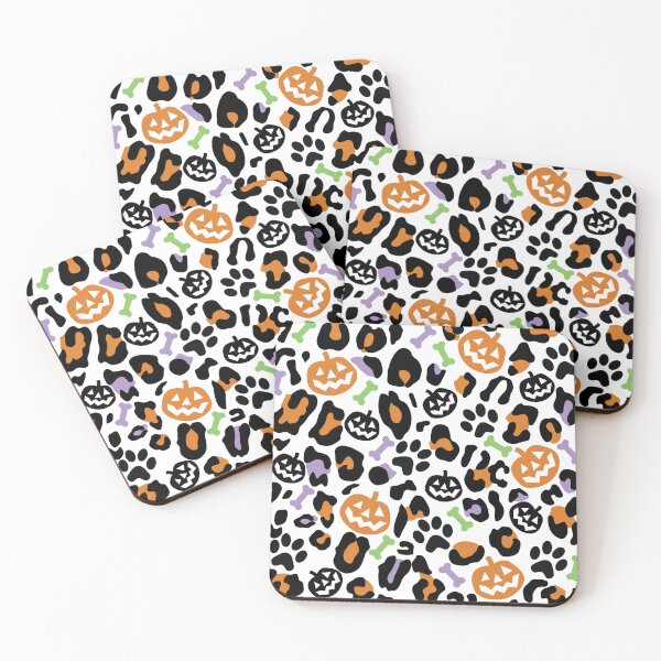 Artikelvorschau, Halloween Hund Katze Pfote Knochen Leopard entworfen und verkauft von AubrieBea.