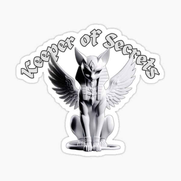 Item preview, Keeper of Secrets Mystical Winged Sphinx Design designed and sold by kylmllr101684.