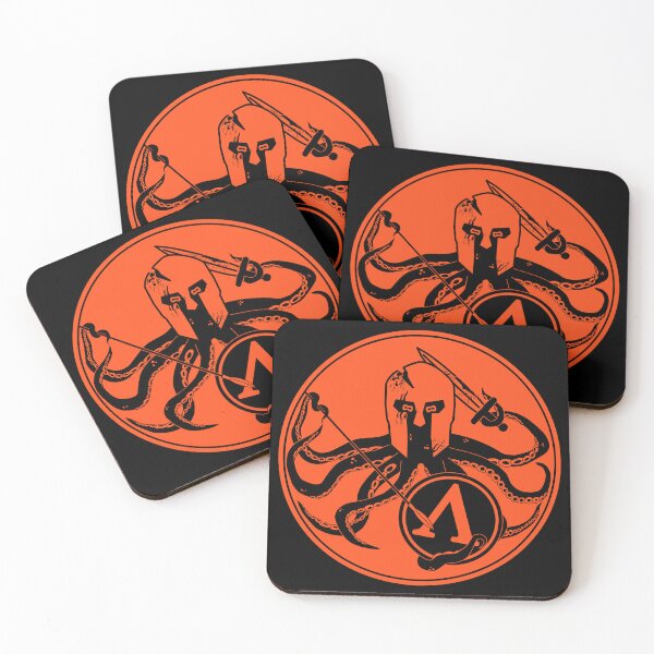 Item preview, Black-figure ceramic spartan style octopus designed and sold by ramirezdx.