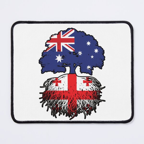 Item preview, Georgia Georgian Australian Australia Tree Roots Flag designed and sold by FlagX.