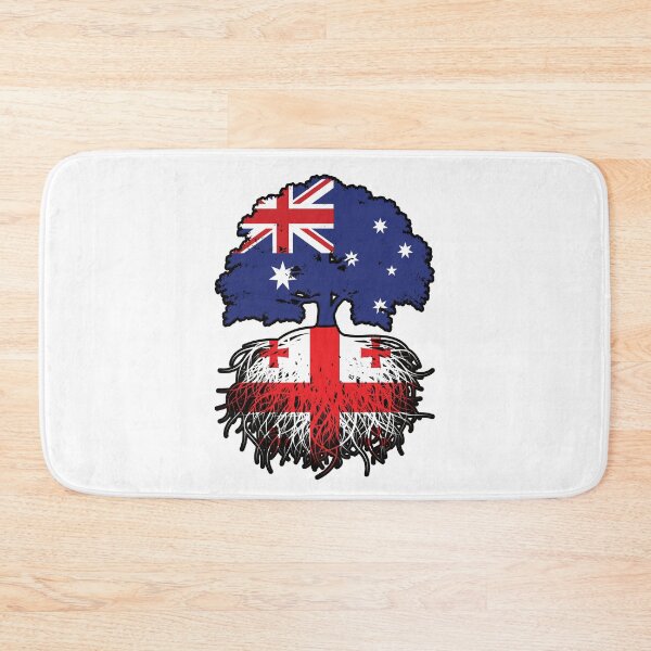 Item preview, Georgia Georgian Australian Australia Tree Roots Flag designed and sold by FlagX.
