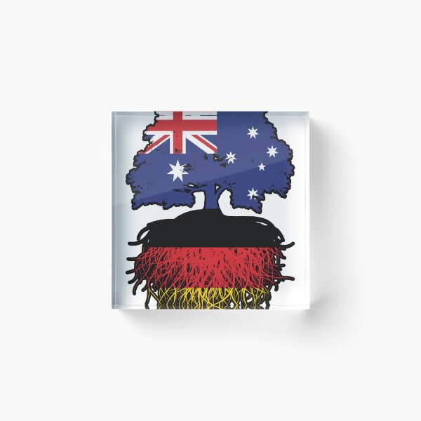 Item preview, Germany German Australian Australia Tree Roots Flag designed and sold by FlagX.