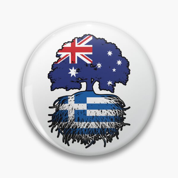 Item preview, Greece Greek Australian Australia Tree Roots Flag designed and sold by FlagX.