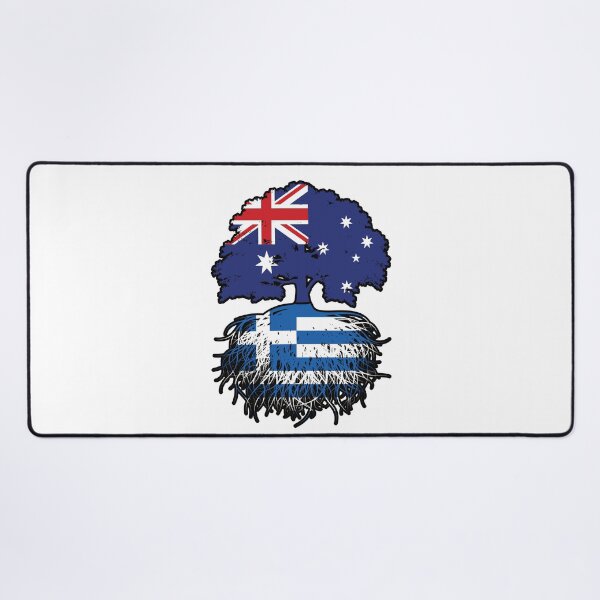 Item preview, Greece Greek Australian Australia Tree Roots Flag designed and sold by FlagX.