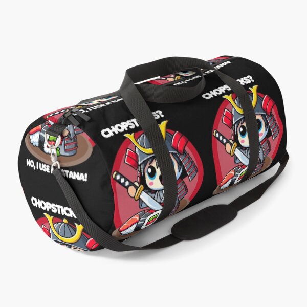 Item preview, Kawaii Samurai Slicing a Sushi - Chopsticks? No, I use a katana designed and sold by MaateoDesign.