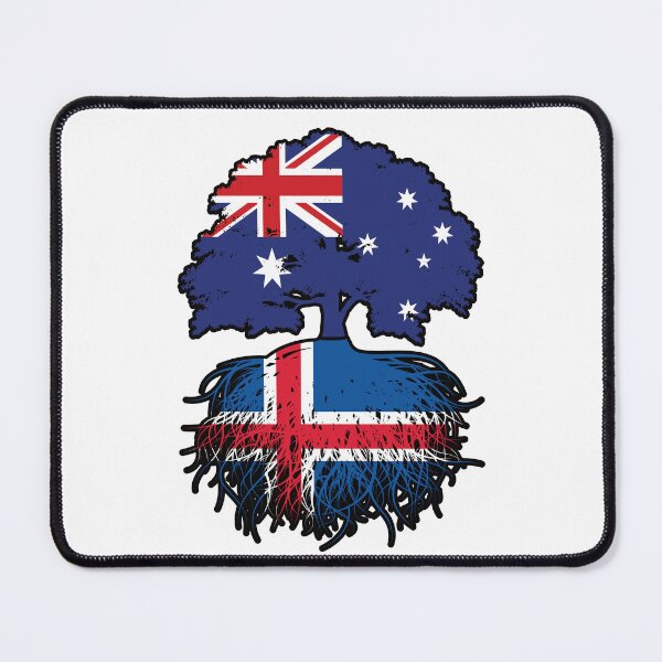 Item preview, Iceland Icelandic Australian Australia Tree Roots Flag designed and sold by FlagX.