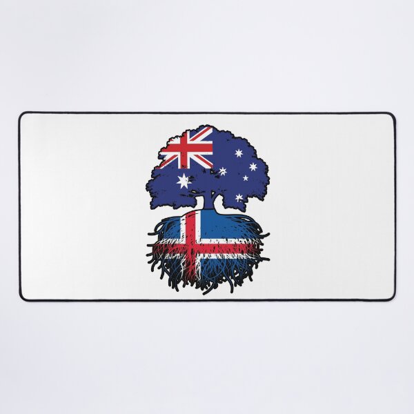 Item preview, Iceland Icelandic Australian Australia Tree Roots Flag designed and sold by FlagX.