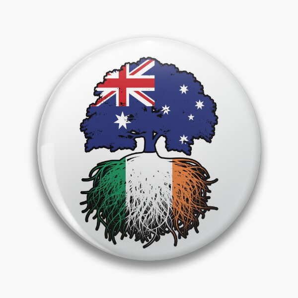 Item preview, Ireland Irish Australian Australia Tree Roots Flag designed and sold by FlagX.