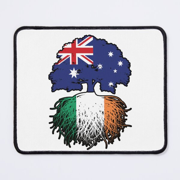 Item preview, Ireland Irish Australian Australia Tree Roots Flag designed and sold by FlagX.