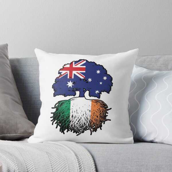 Item preview, Ireland Irish Australian Australia Tree Roots Flag designed and sold by FlagX.
