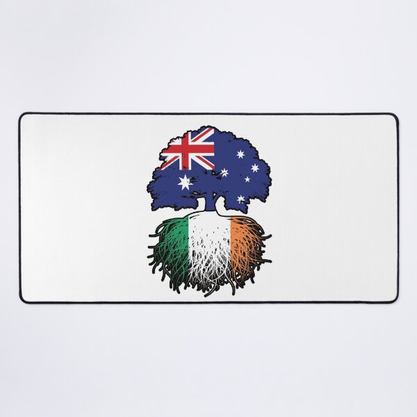 Item preview, Ireland Irish Australian Australia Tree Roots Flag designed and sold by FlagX.