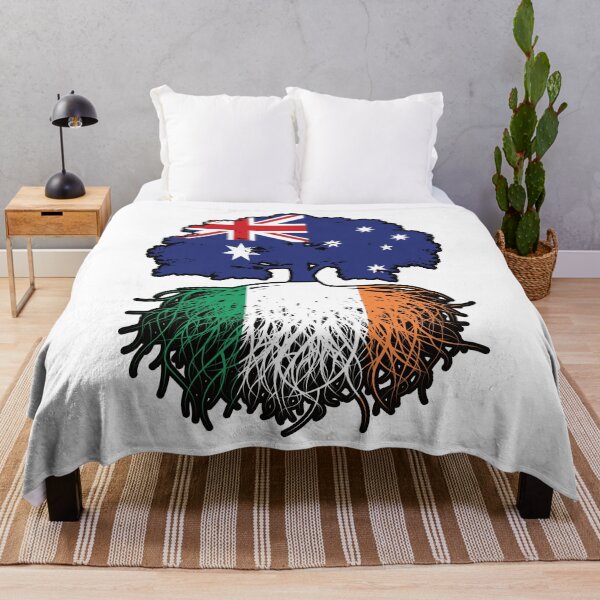 Item preview, Ireland Irish Australian Australia Tree Roots Flag designed and sold by FlagX.