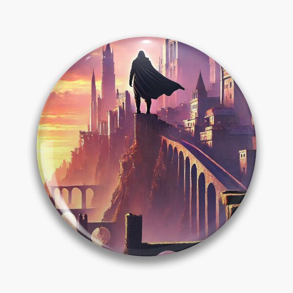 Item preview, Hooded Assassin Overlooking Medieval Coastal City designed and sold by ZetaDream.