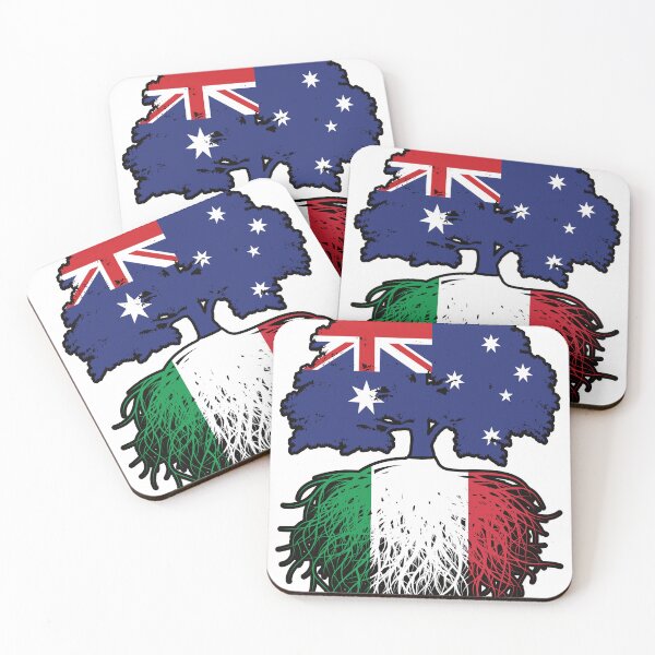 Item preview, Italy Italian Australian Australia Tree Roots Flag designed and sold by FlagX.
