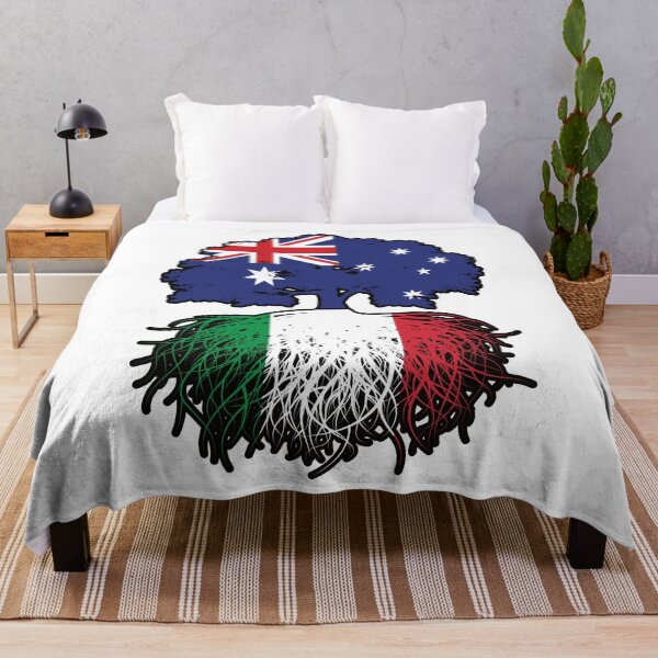 Item preview, Italy Italian Australian Australia Tree Roots Flag designed and sold by FlagX.