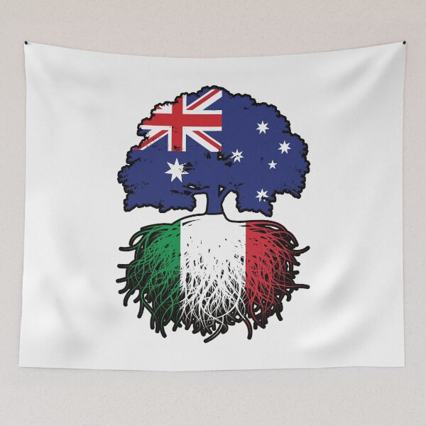 Item preview, Italy Italian Australian Australia Tree Roots Flag designed and sold by FlagX.