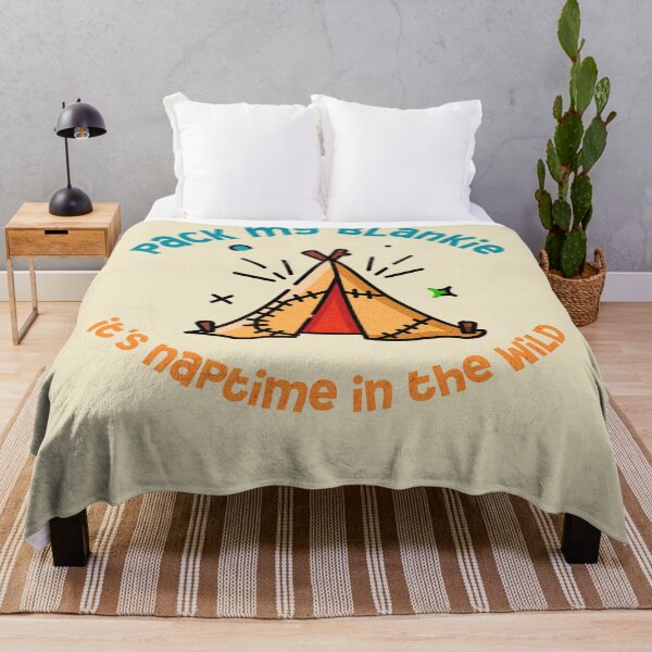 Item preview, Pack my blankie it's naptime in the wild tent funny cute designed and sold by NymeriaH.