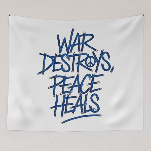 Item preview, Anti-War – "War Destroys, Peace Heals" – Multicolor Typography Design designed and sold by paulo silveira.