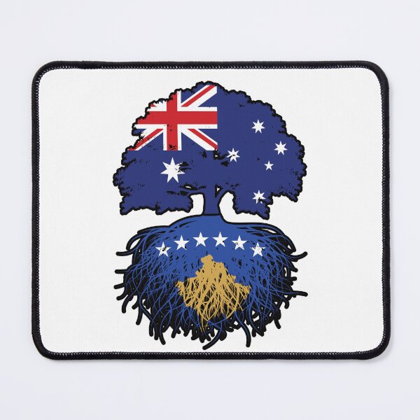 Item preview, Kosovo Kosovar Australian Australia Tree Roots Flag designed and sold by FlagX.