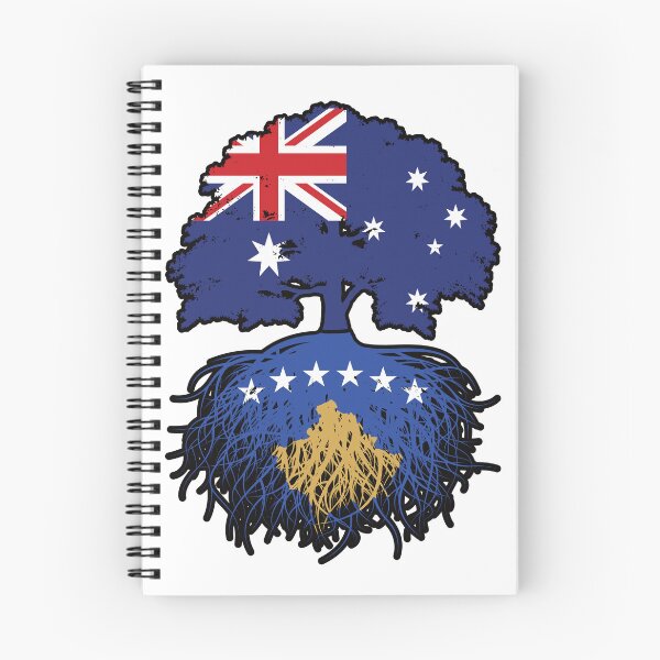 Item preview, Kosovo Kosovar Australian Australia Tree Roots Flag designed and sold by FlagX.