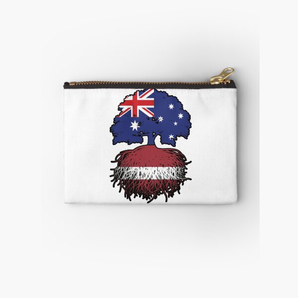 Item preview, Latvia Latvian Australian Australia Tree Roots Flag designed and sold by FlagX.