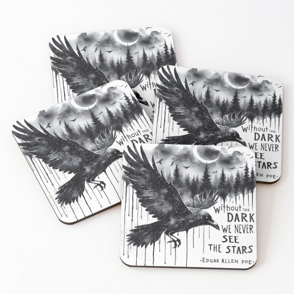 Item preview, Edgar Allen Poe Without The Dark We Never See The Stars designed and sold by ryanapples2.