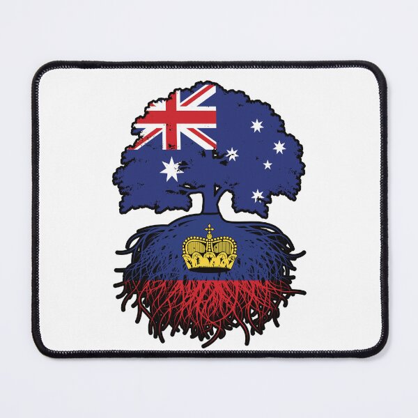 Item preview, Liechtenstein Liechtensteiner Australian Australia Tree Roots Flag designed and sold by FlagX.