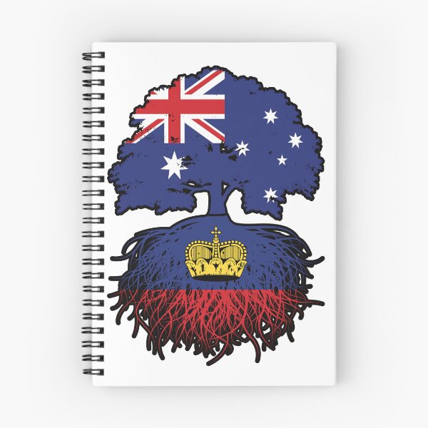 Item preview, Liechtenstein Liechtensteiner Australian Australia Tree Roots Flag designed and sold by FlagX.