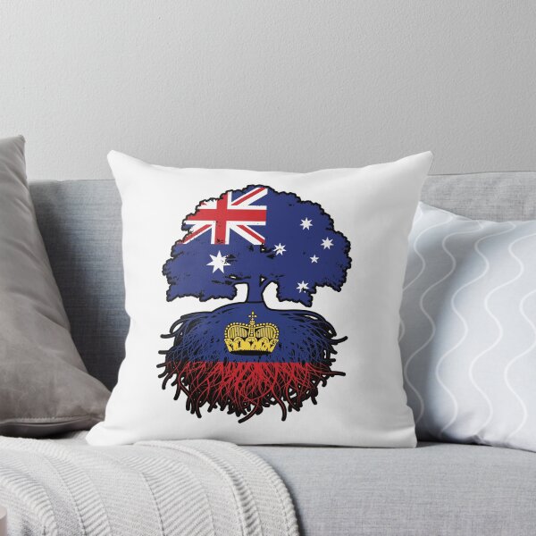 Item preview, Liechtenstein Liechtensteiner Australian Australia Tree Roots Flag designed and sold by FlagX.
