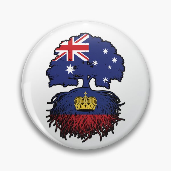 Item preview, Liechtenstein Liechtensteiner Australian Australia Tree Roots Flag designed and sold by FlagX.