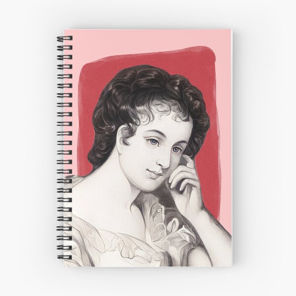 Item preview, Irish Novelist Maria Edgeworth - red - illustration  designed and sold by Litstoy.