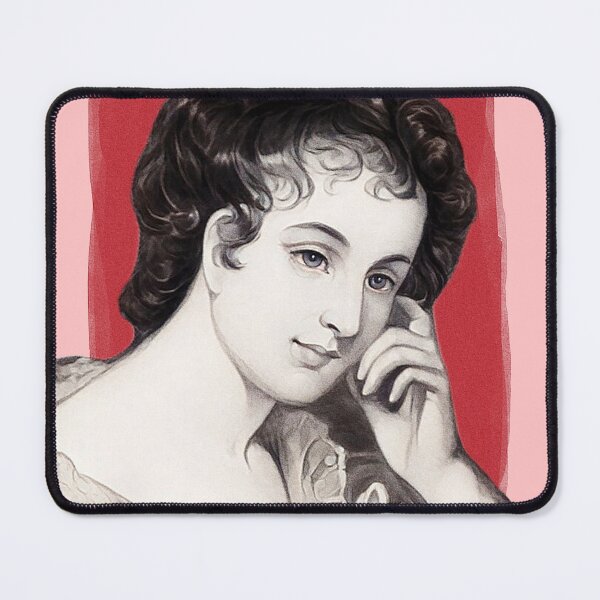 Item preview, Irish Novelist Maria Edgeworth - red - illustration designed and sold by Litstoy.