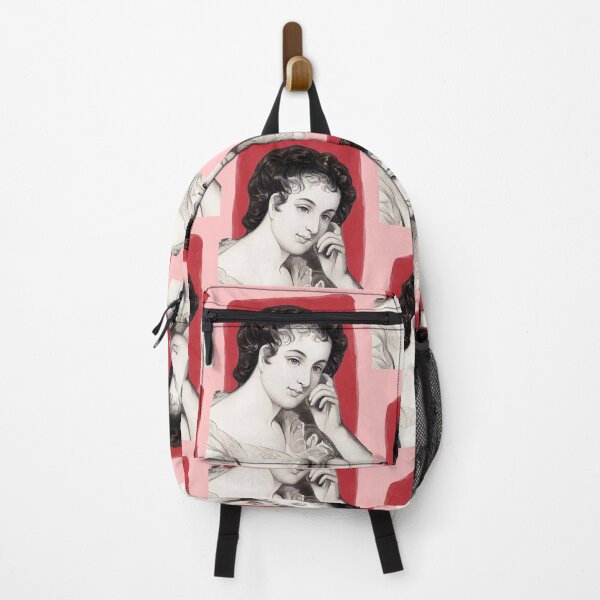 Item preview, Irish Novelist Maria Edgeworth - red - illustration designed and sold by Litstoy.