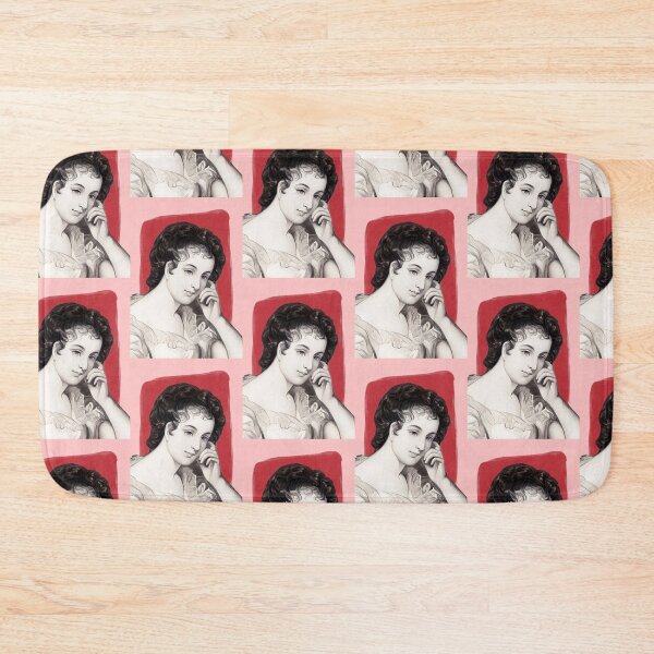 Item preview, Irish Novelist Maria Edgeworth - red - illustration  designed and sold by Litstoy.